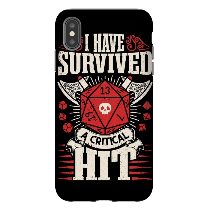 iPhone Xs Max StrongFit I have survived a critical Hit - RPG by LM2Kone