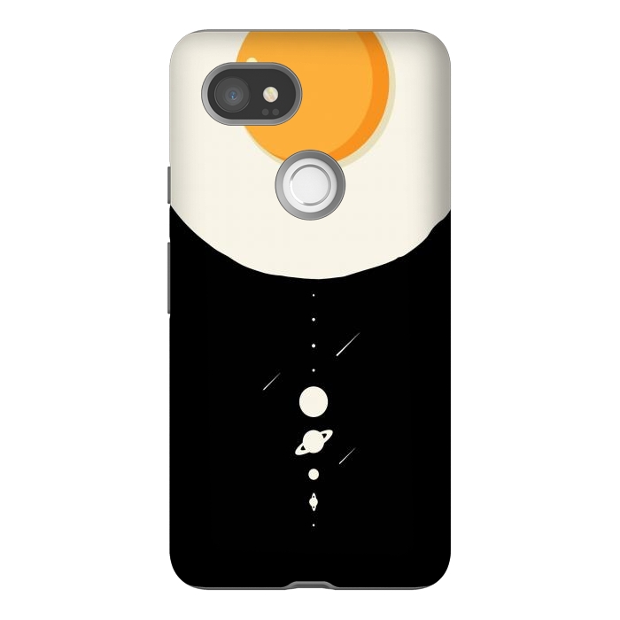 Pixel 2XL StrongFit Fried egg solar system by LM2Kone