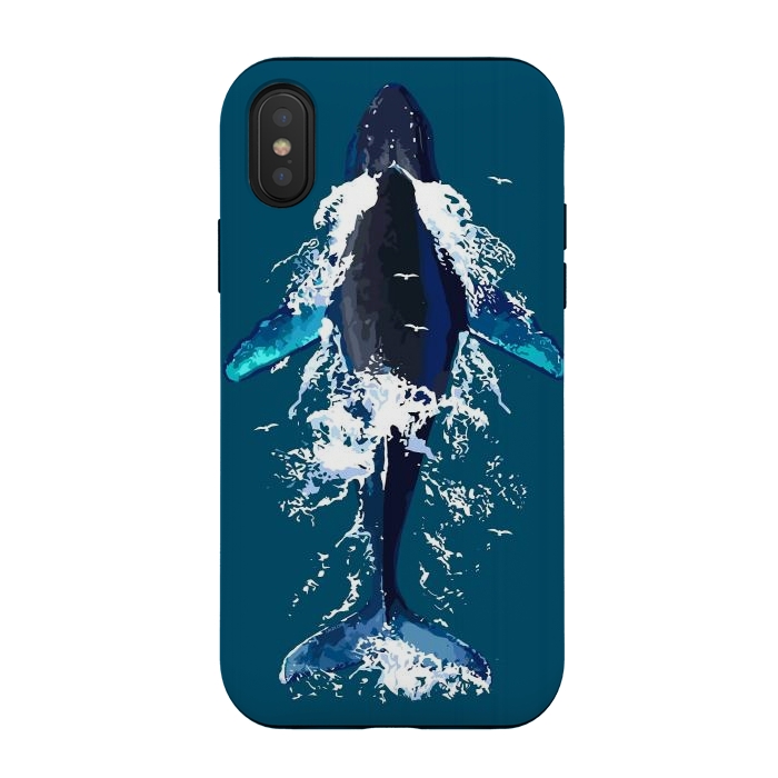 iPhone Xs / X StrongFit Humpback whale in ocean by LM2Kone