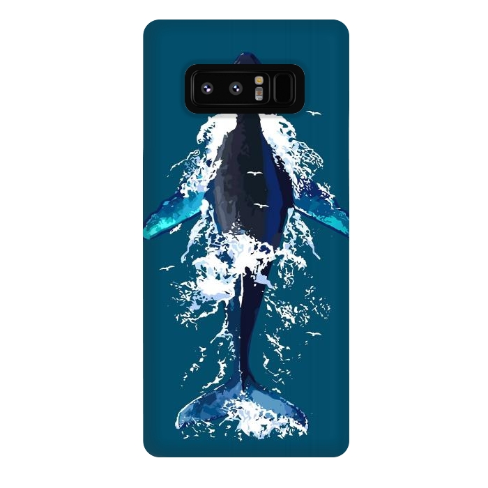 Galaxy Note 8 StrongFit Humpback whale in ocean by LM2Kone