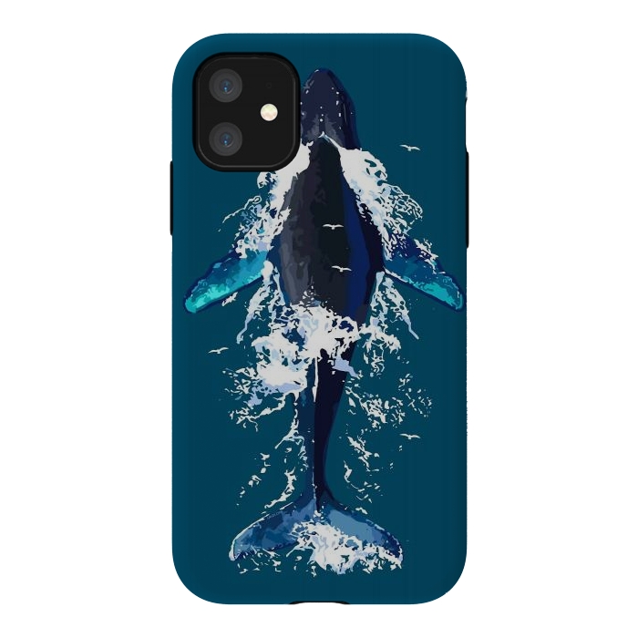 iPhone 11 StrongFit Humpback whale in ocean by LM2Kone