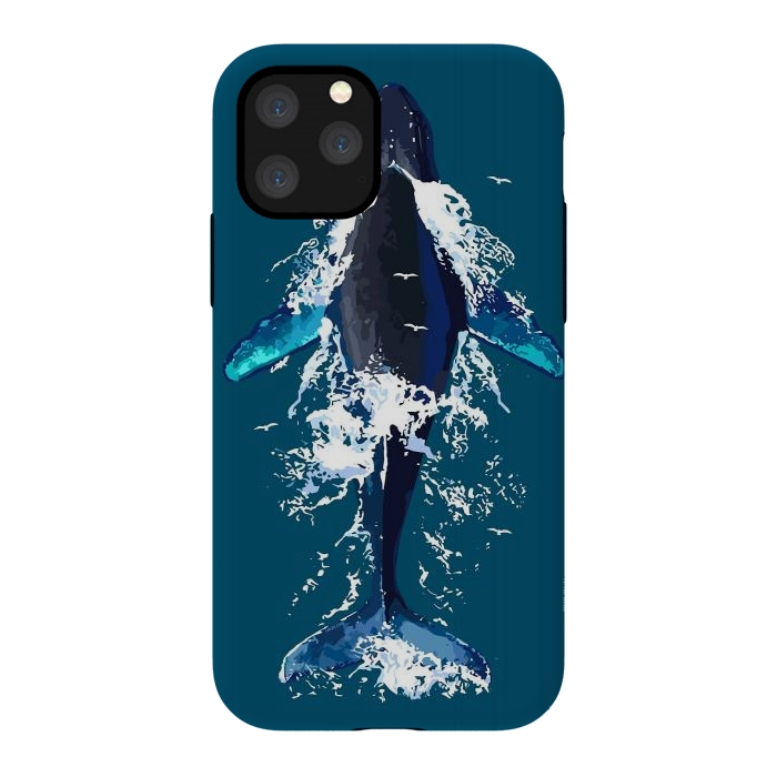 iPhone 11 Pro StrongFit Humpback whale in ocean by LM2Kone