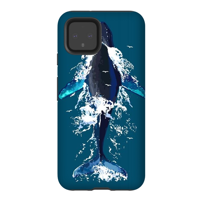 Pixel 4 StrongFit Humpback whale in ocean by LM2Kone
