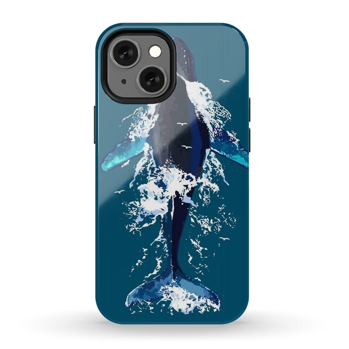 iPhone 12 mini StrongFit Humpback whale in ocean by LM2Kone