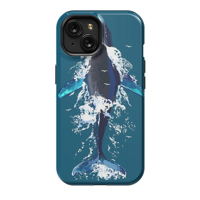 iPhone 15 StrongFit Humpback whale in ocean by LM2Kone