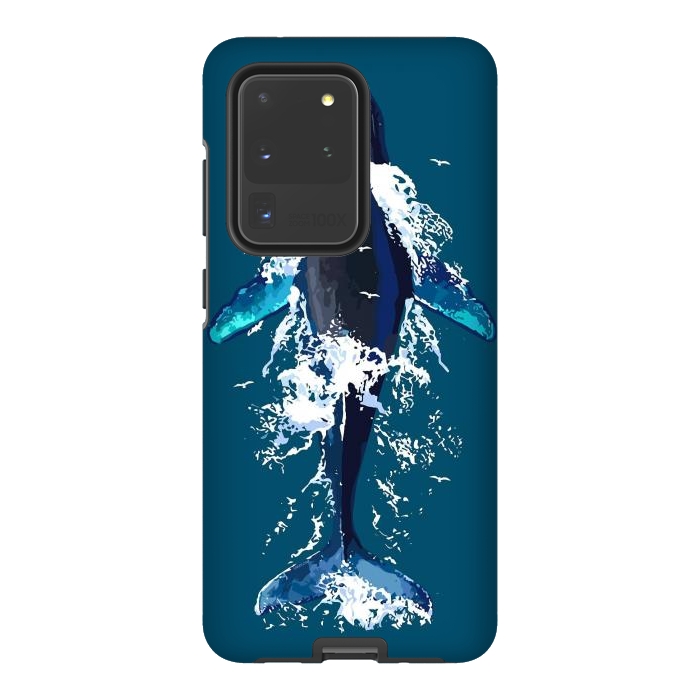 Galaxy S20 Ultra StrongFit Humpback whale in ocean by LM2Kone