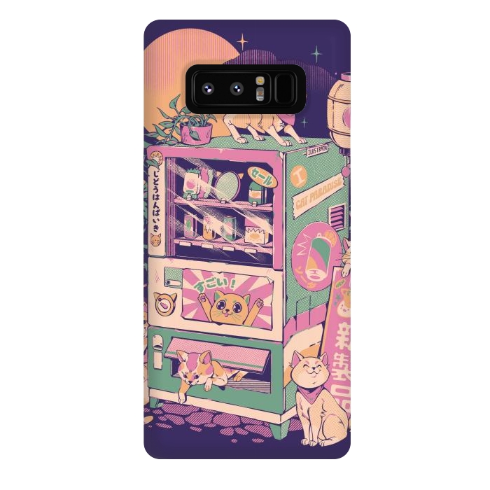 Galaxy Note 8 StrongFit Cat Vending Machine by Ilustrata