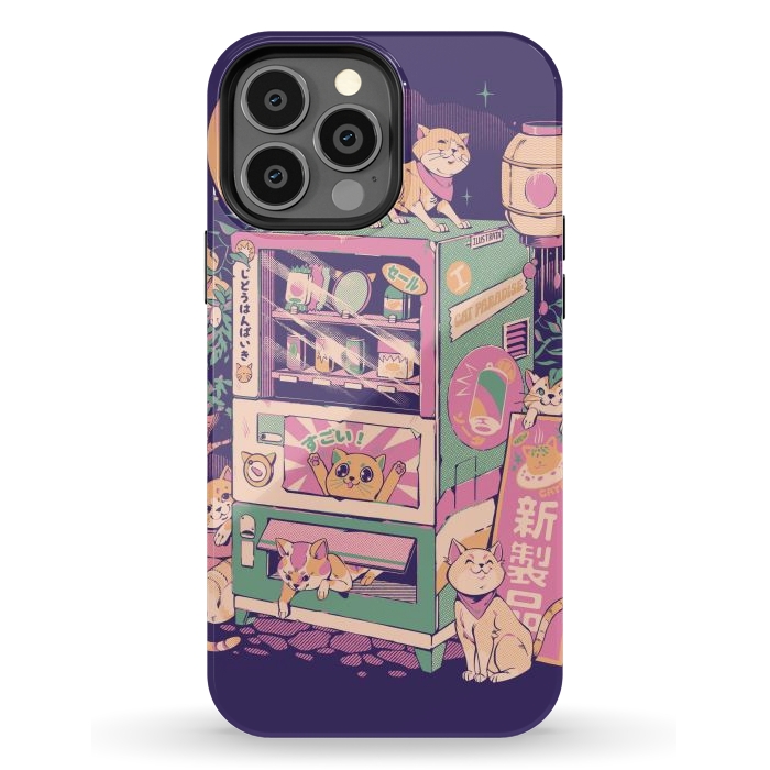 iPhone 13 Pro Max StrongFit Cat Vending Machine by Ilustrata