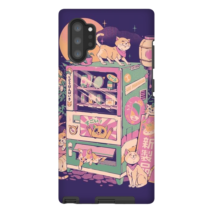 Galaxy Note 10 plus StrongFit Cat Vending Machine by Ilustrata
