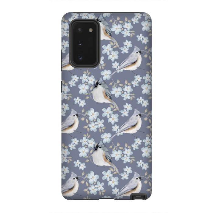 Galaxy Note 20 StrongFit Birds, purple by Flowery Stories