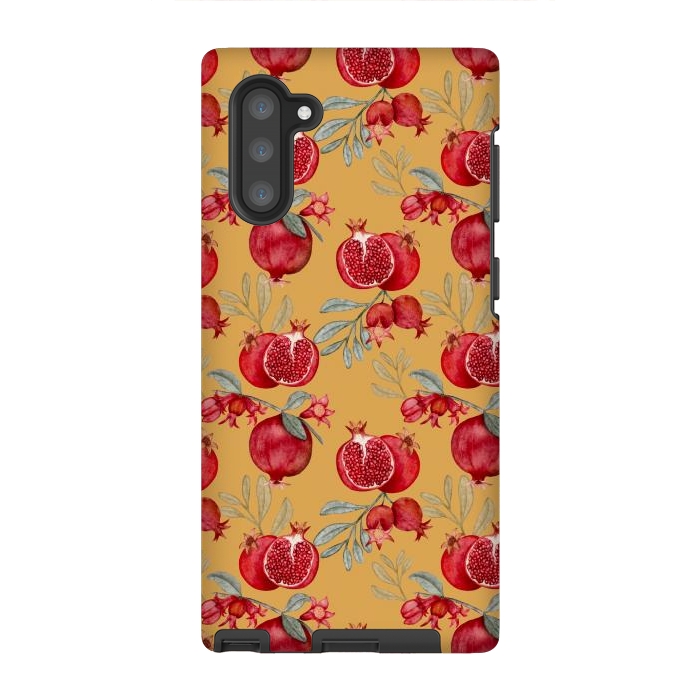 Galaxy Note 10 StrongFit Red fruits, yellow by Flowery Stories