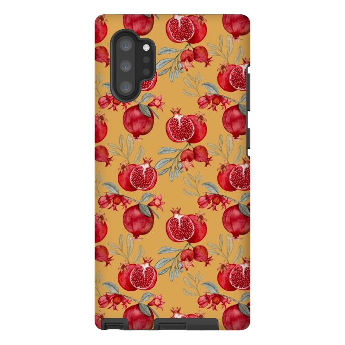 Galaxy Note 10 plus StrongFit Red fruits, yellow by Flowery Stories