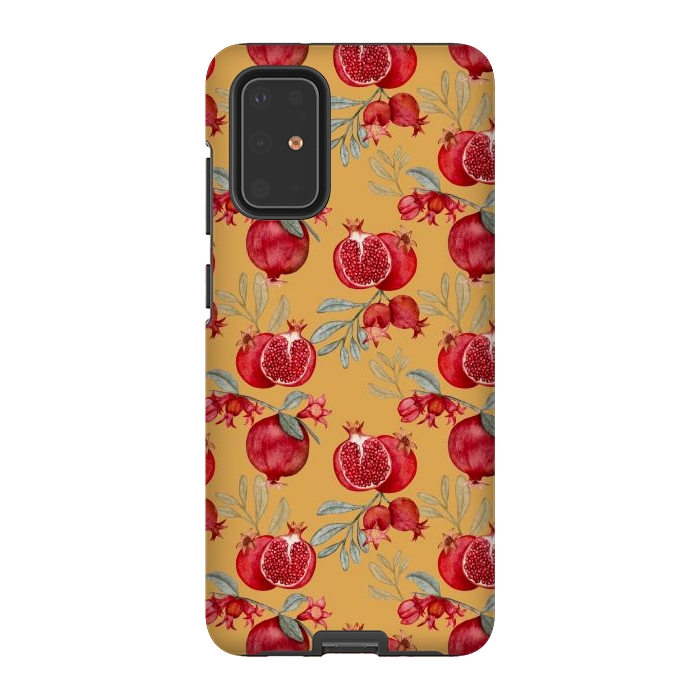 Galaxy S20 Plus StrongFit Red fruits, yellow by Flowery Stories