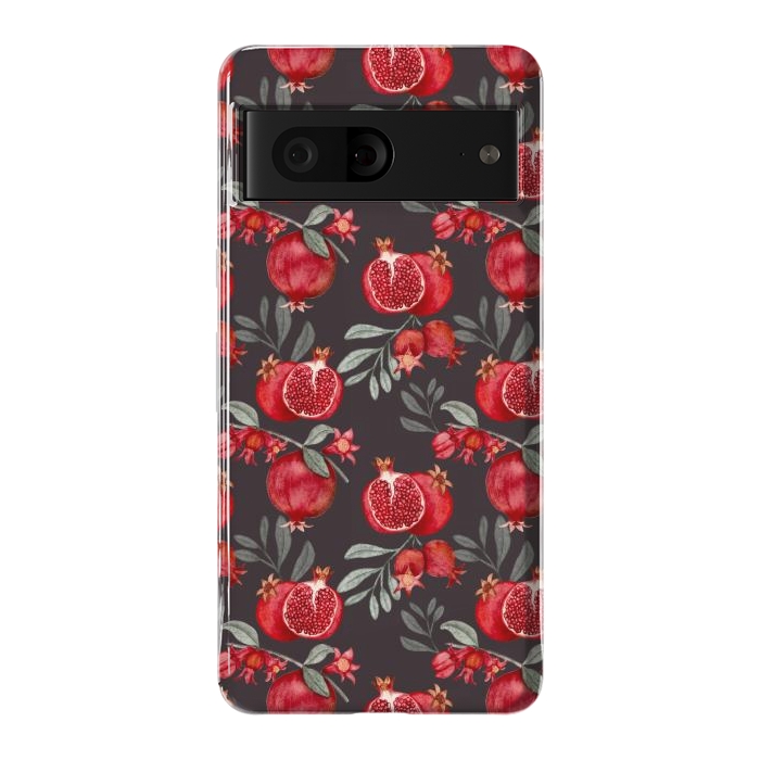 Pixel 7 StrongFit Red fruits, black by Flowery Stories