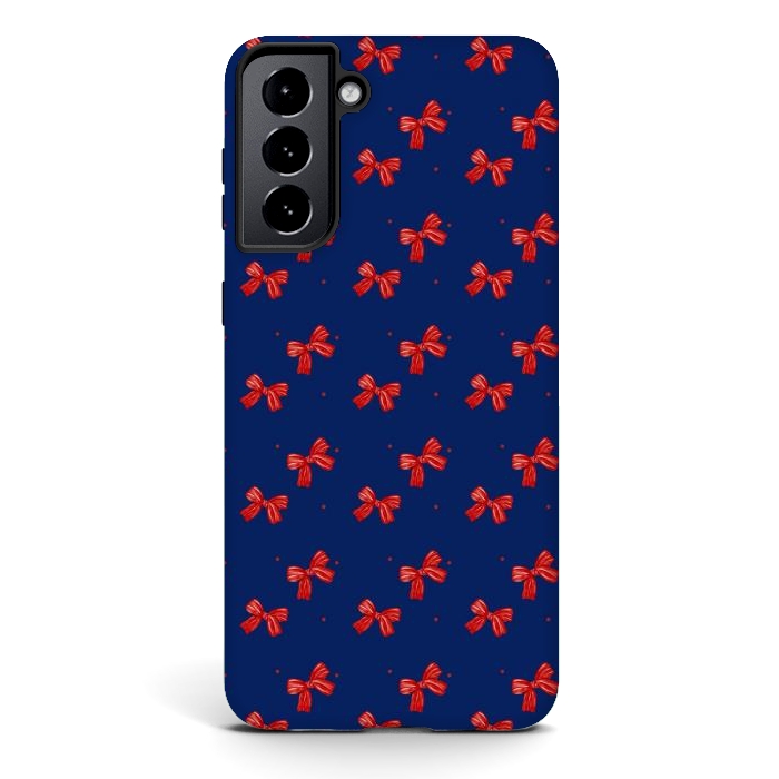 Galaxy S21 plus StrongFit Navy bows by Flowery Stories