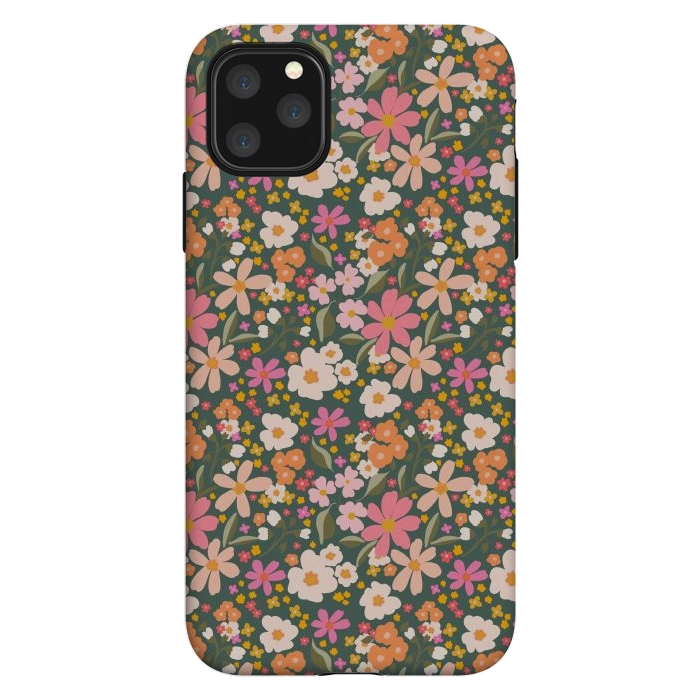 iPhone 11 Pro Max StrongFit Flowers green by Flowery Stories