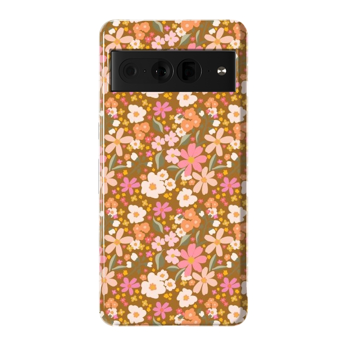 Pixel 7 Pro StrongFit Flowers rust by Flowery Stories