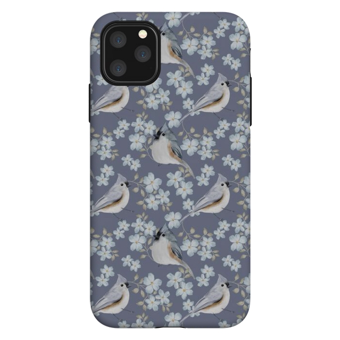 iPhone 11 Pro Max StrongFit Birds purple by Flowery Stories