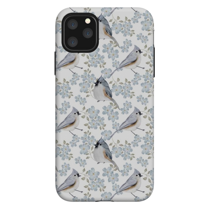 iPhone 11 Pro Max StrongFit Birds white by Flowery Stories