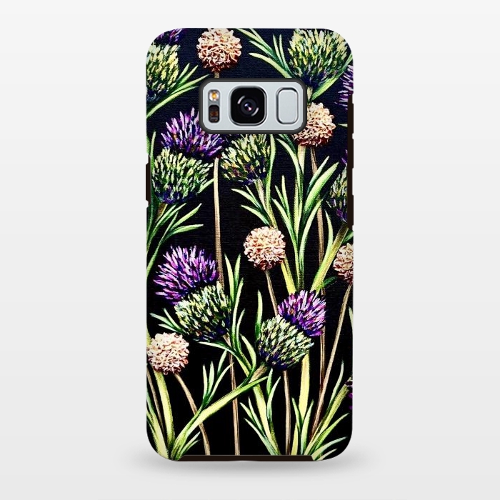 Galaxy S8 plus StrongFit Thistle  by Denise Cassidy Wood