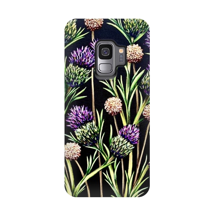 Galaxy S9 StrongFit Thistle  by Denise Cassidy Wood