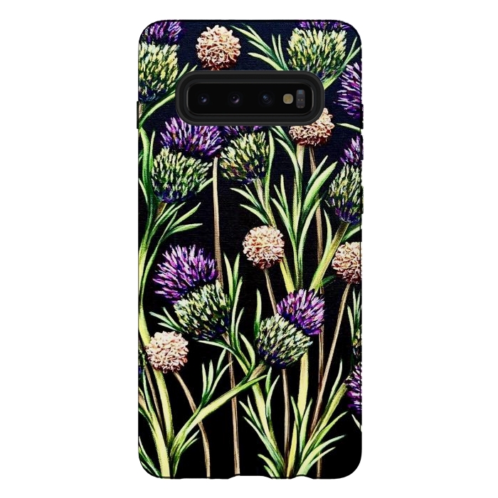 Galaxy S10 plus StrongFit Thistle  by Denise Cassidy Wood