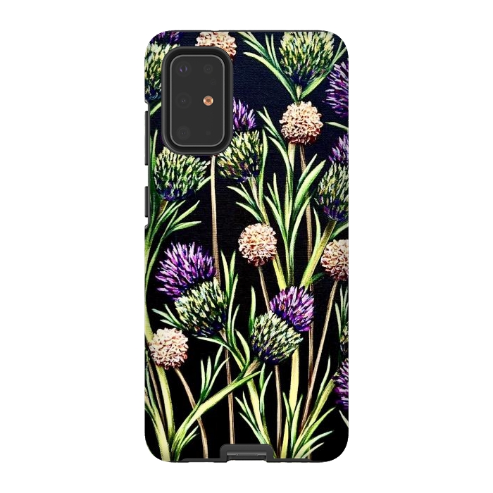 Galaxy S20 Plus StrongFit Thistle  by Denise Cassidy Wood