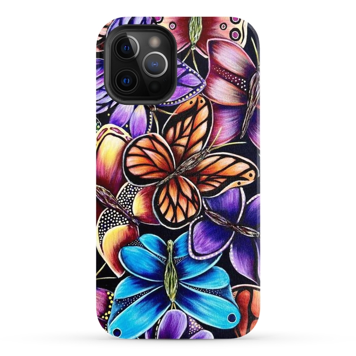 iPhone 12 Pro Max StrongFit Butterflies by Denise Cassidy Wood