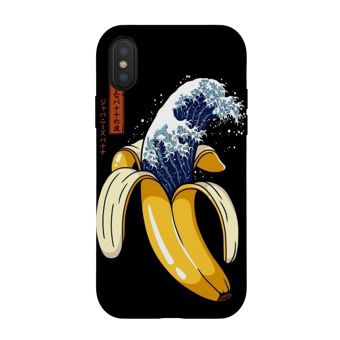 iPhone Xs / X StrongFit The Great Wave of Banana by LM2Kone