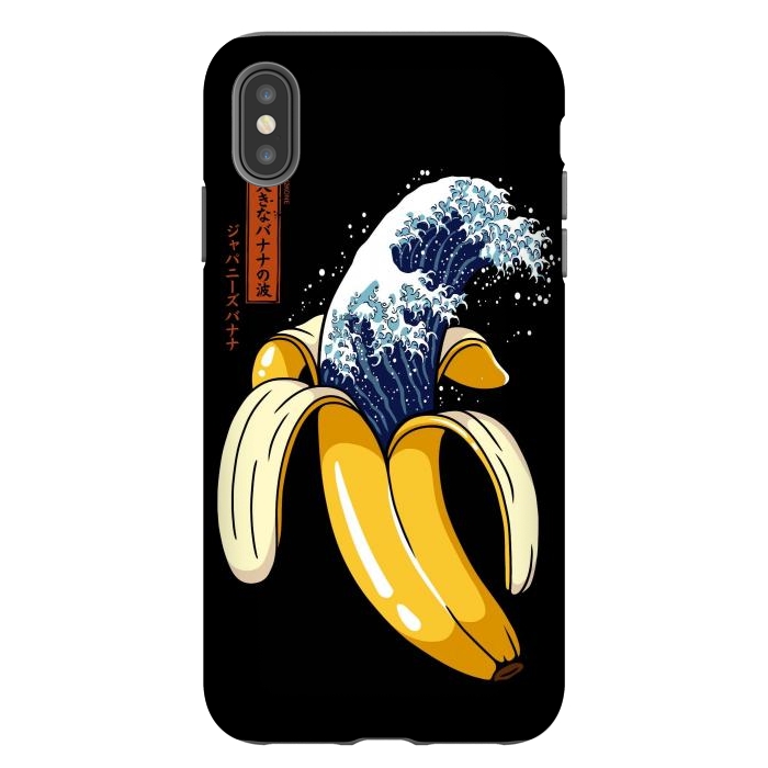 iPhone Xs Max StrongFit The Great Wave of Banana by LM2Kone