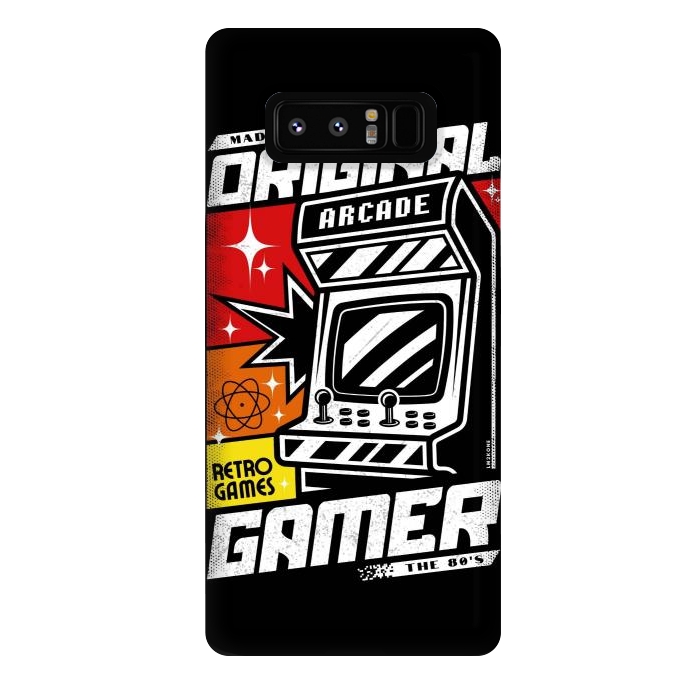 Galaxy Note 8 StrongFit Retro Original Gamer Arcade by LM2Kone
