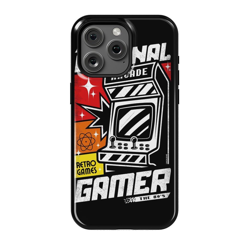 iPhone 15 Pro Max StrongFit Retro Original Gamer Arcade by LM2Kone