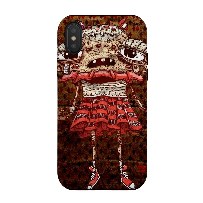 iPhone Xs / X StrongFit precious girl by Manuvila