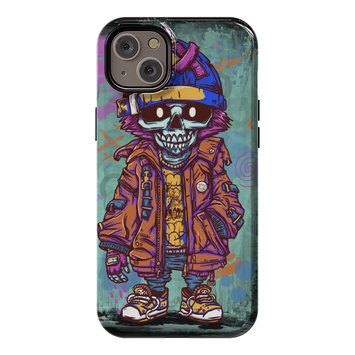 iPhone 14 Plus StrongFit Skull boy by Manuvila