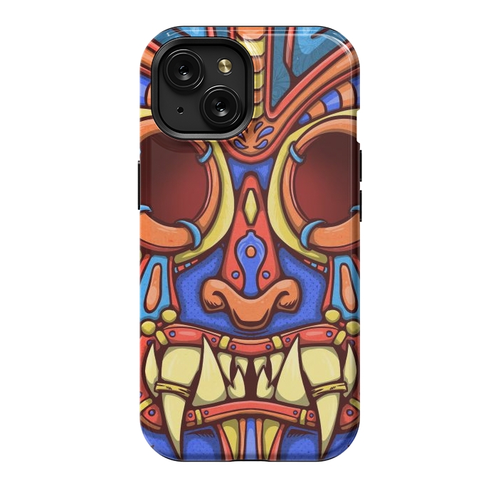 iPhone 15 StrongFit terror mask by Manuvila