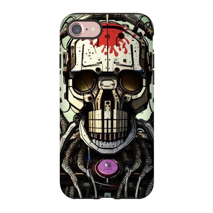 iPhone 7 StrongFit metal skull by Manuvila