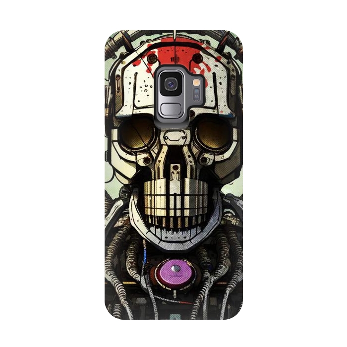 Galaxy S9 StrongFit metal skull by Manuvila