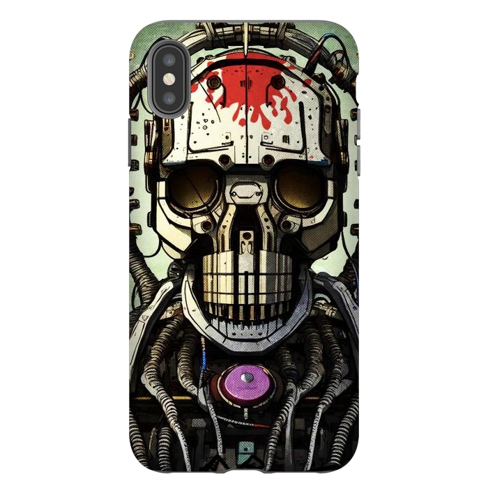 iPhone Xs Max StrongFit metal skull by Manuvila
