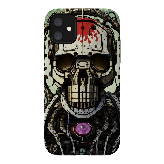 iPhone 11 StrongFit metal skull by Manuvila