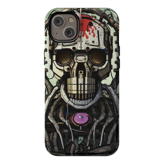 iPhone 14 Plus StrongFit metal skull by Manuvila