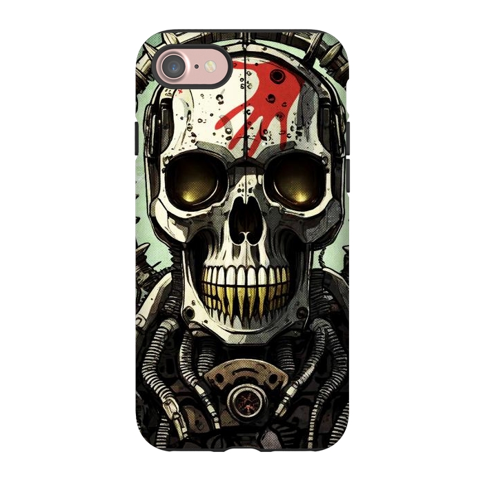 iPhone 7 StrongFit Metal skull2 by Manuvila