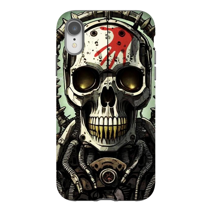 iPhone Xr StrongFit Metal skull2 by Manuvila