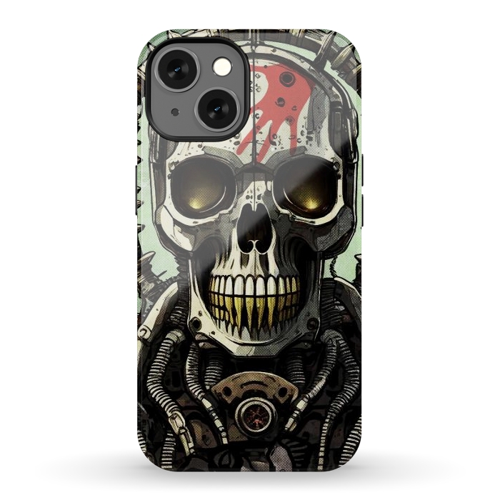 iPhone 13 StrongFit Metal skull2 by Manuvila