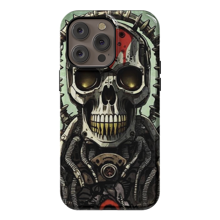 iPhone 14 Pro max StrongFit Metal skull2 by Manuvila