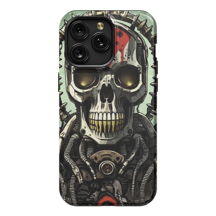 iPhone 15 Pro Max StrongFit Metal skull2 by Manuvila