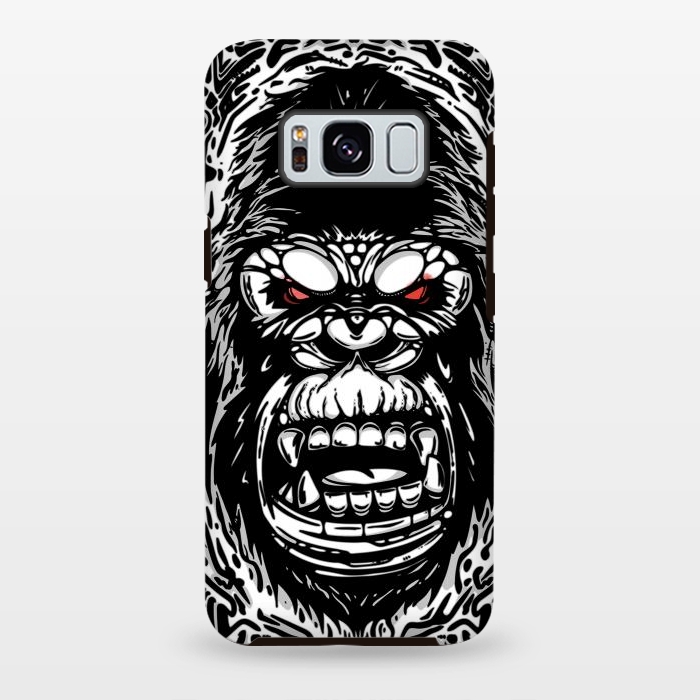 Galaxy S8 plus StrongFit Gorilla face by Manuvila
