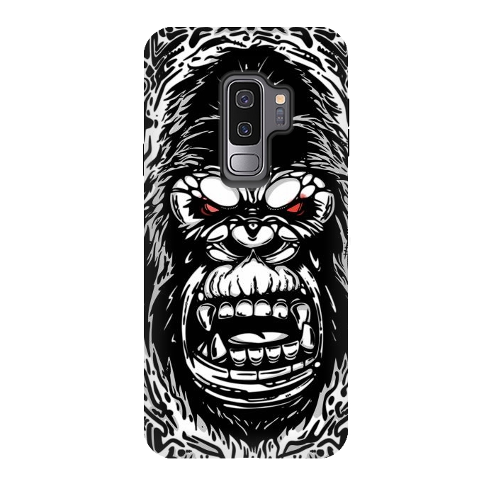 Galaxy S9 plus StrongFit Gorilla face by Manuvila