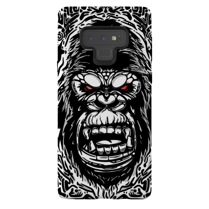 Galaxy Note 9 StrongFit Gorilla face by Manuvila