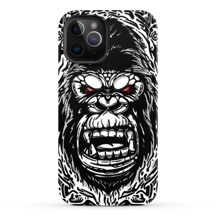 iPhone 12 Pro Max StrongFit Gorilla face by Manuvila
