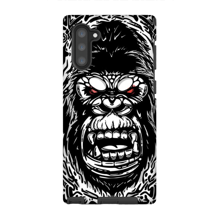 Galaxy Note 10 StrongFit Gorilla face by Manuvila